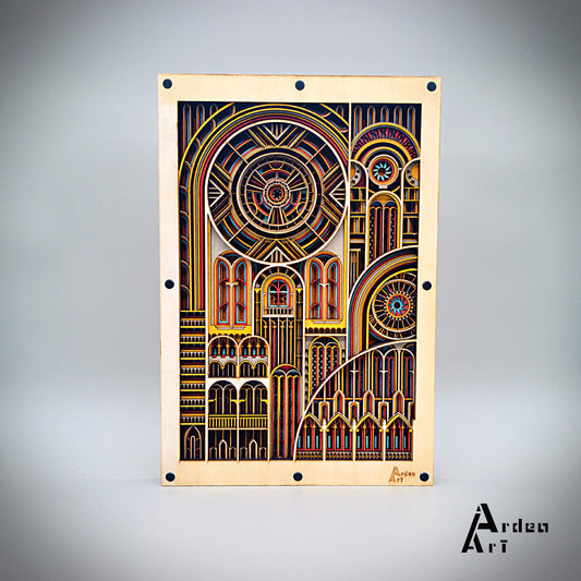 Cattedrale di luce (con finiture in metallo a vista)