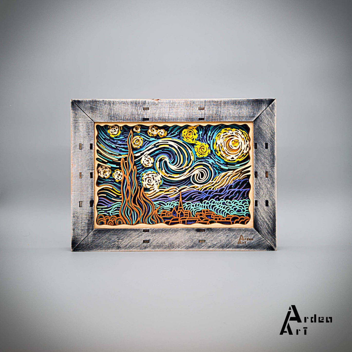 Notte stellata (con teca lignea)