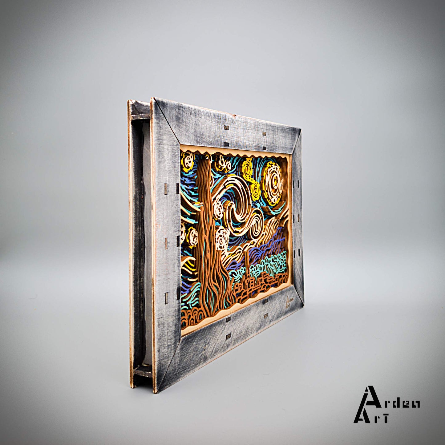 Notte stellata (con teca lignea)