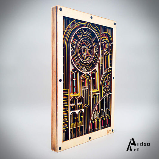 Cattedrale di luce (con finiture in metallo a vista)